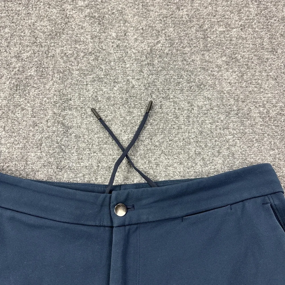 Lululemon Pants Mens 36x32 Blue Stretch Slim Chino Drawstring Waist Pockets‎